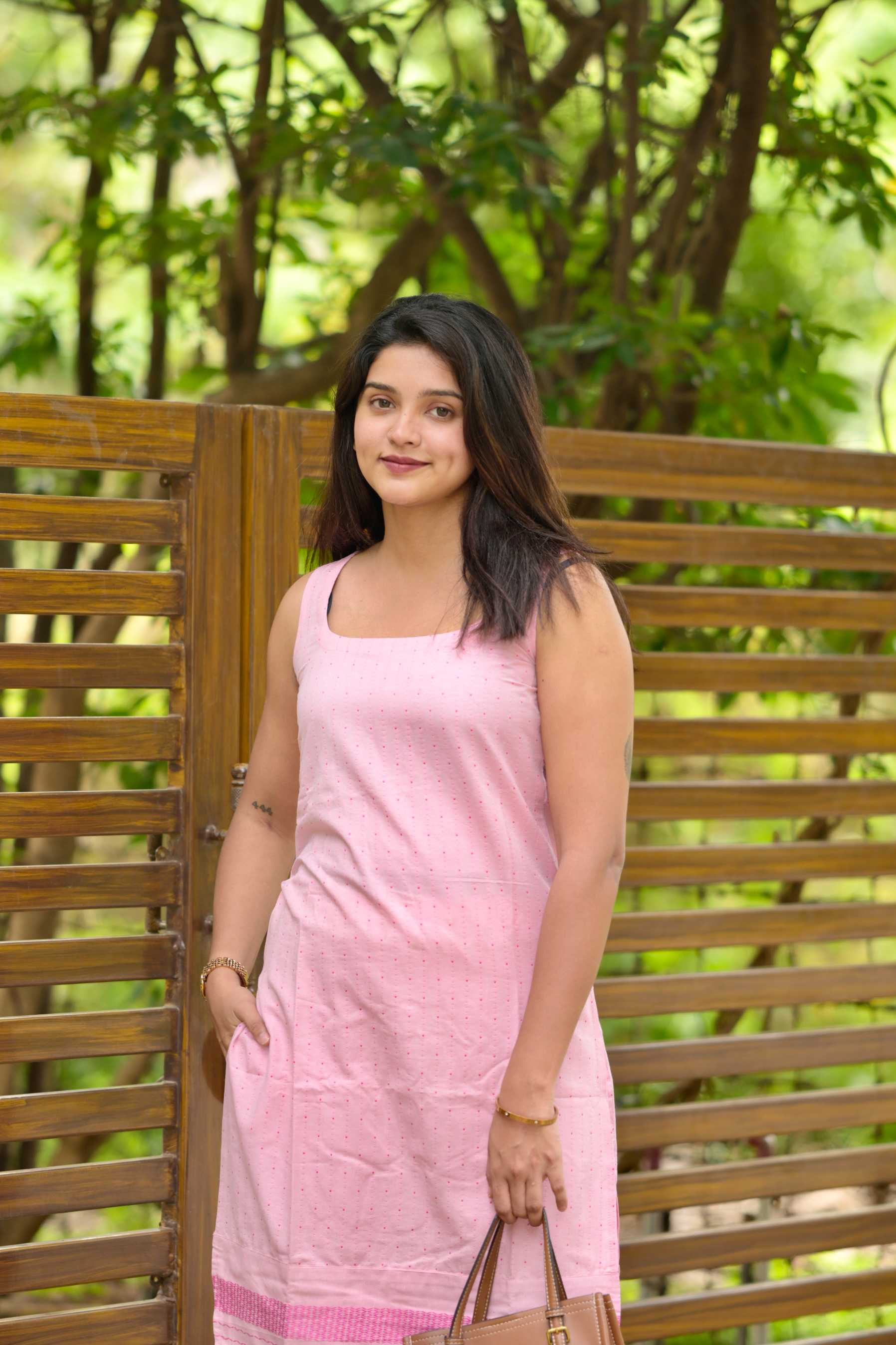 Budget buy 26 - cotton blend kurta set in pink