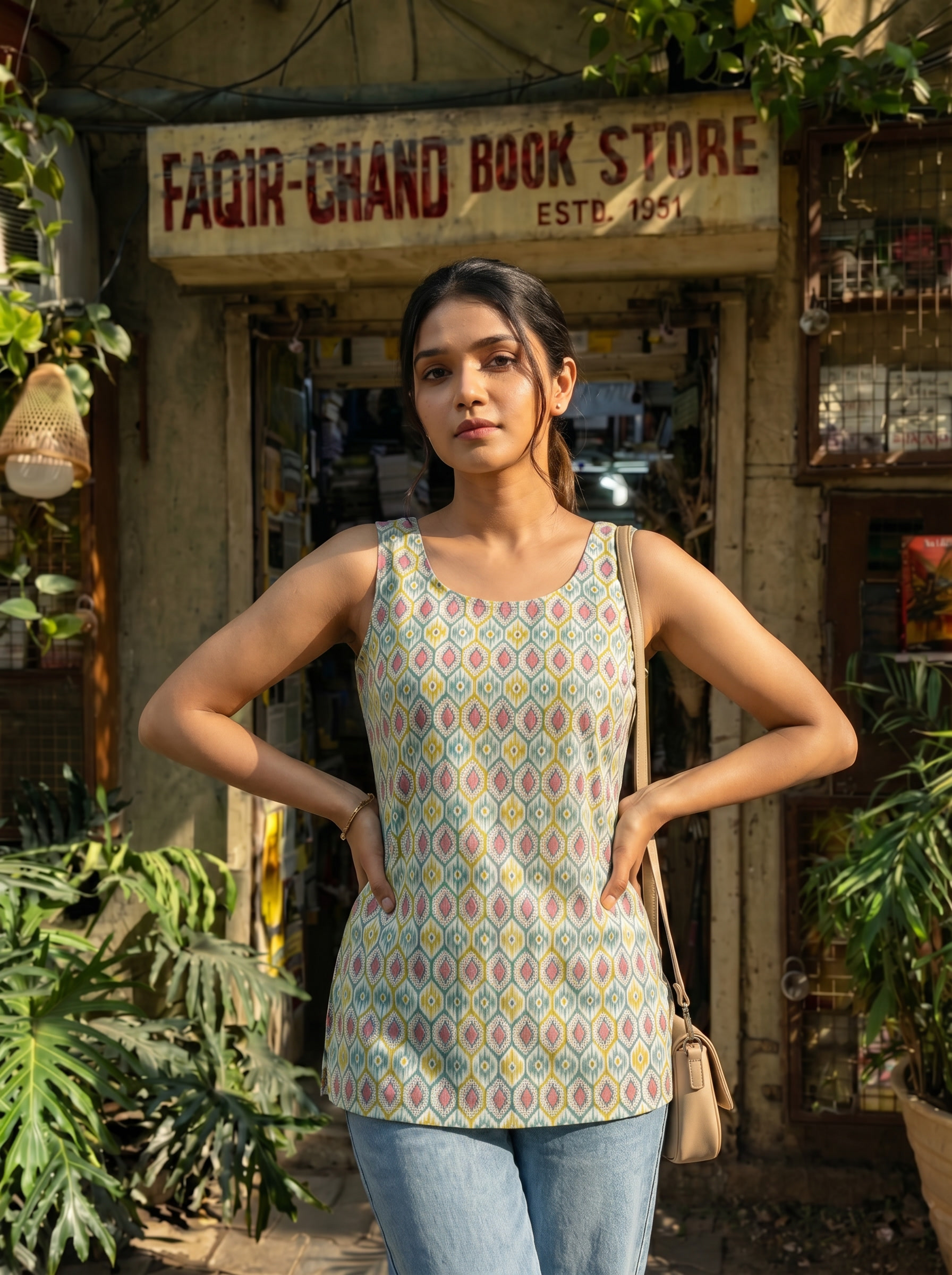 Short Kurti 29 - Organic cotton short kurti in multicolour