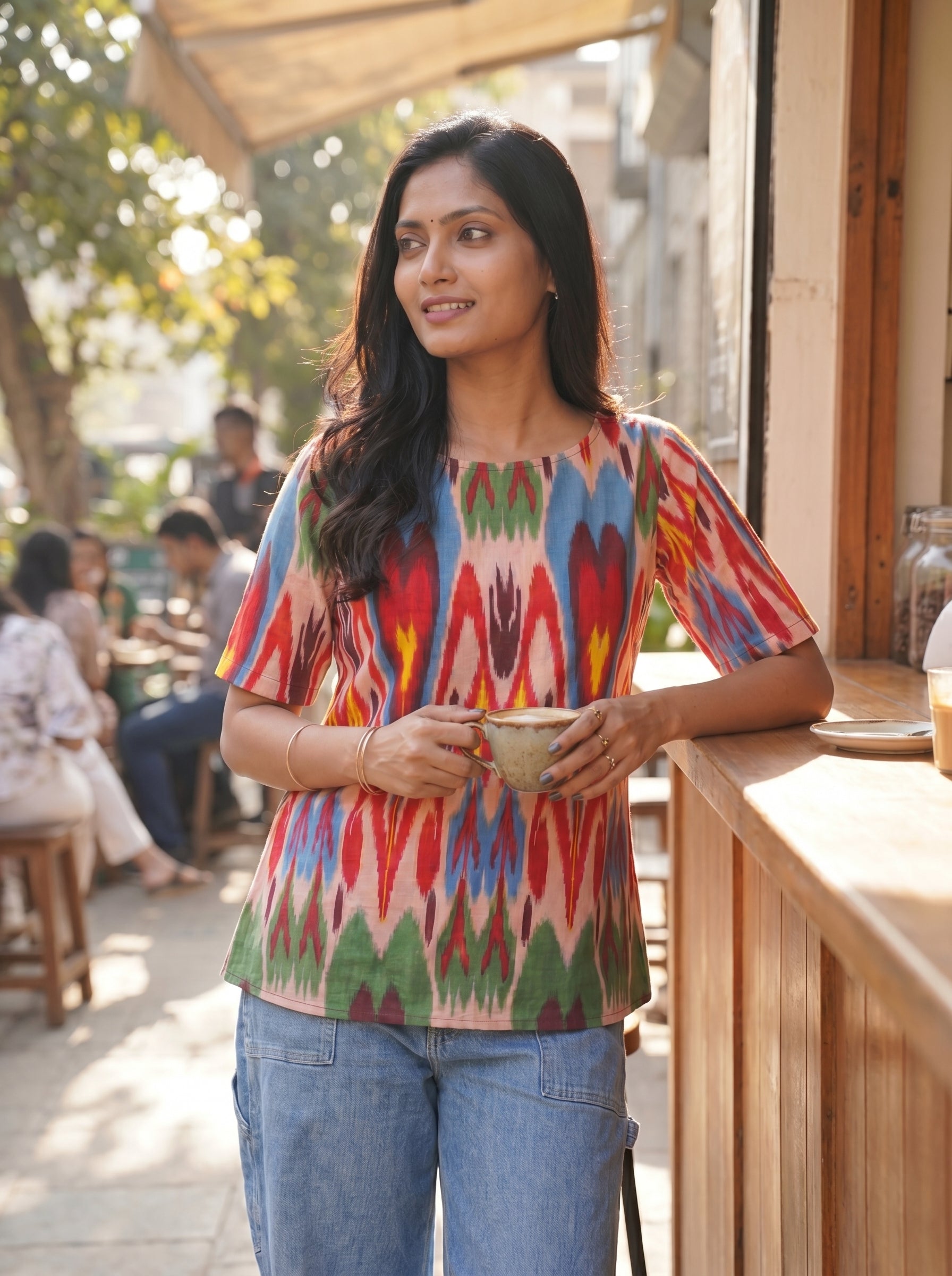 Short Kurti 44 – Organic Cotton Short Kurti in Multicolor