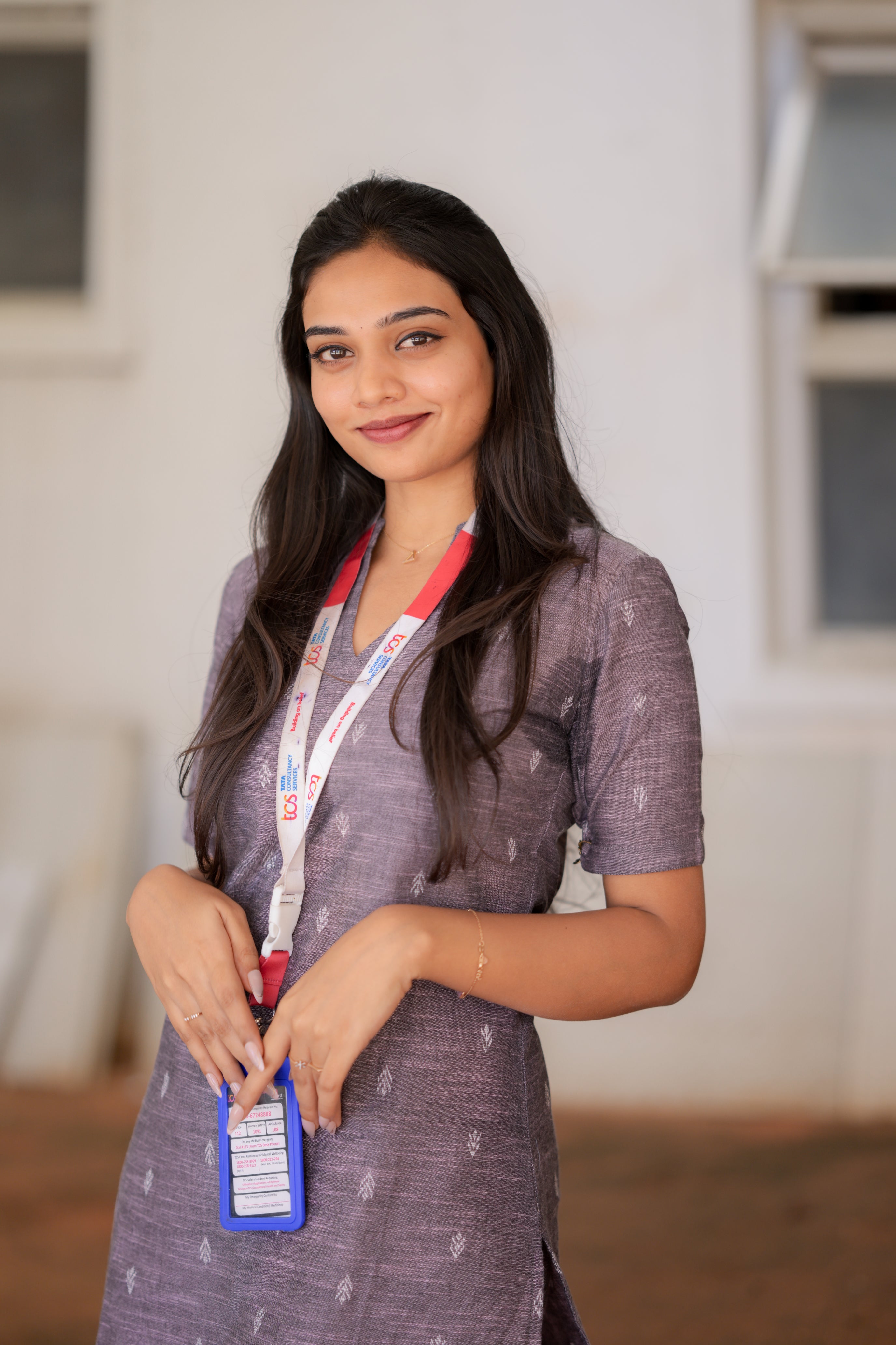 Yaanvi (purple) - linen handloom cotton kurta set in purple