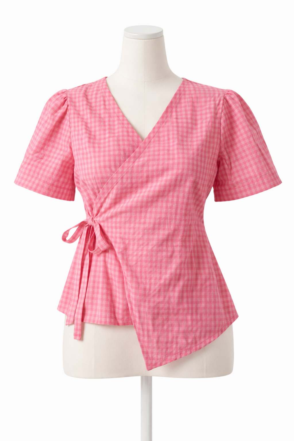 Crop top #55- handloom organic cotton top in baby pink