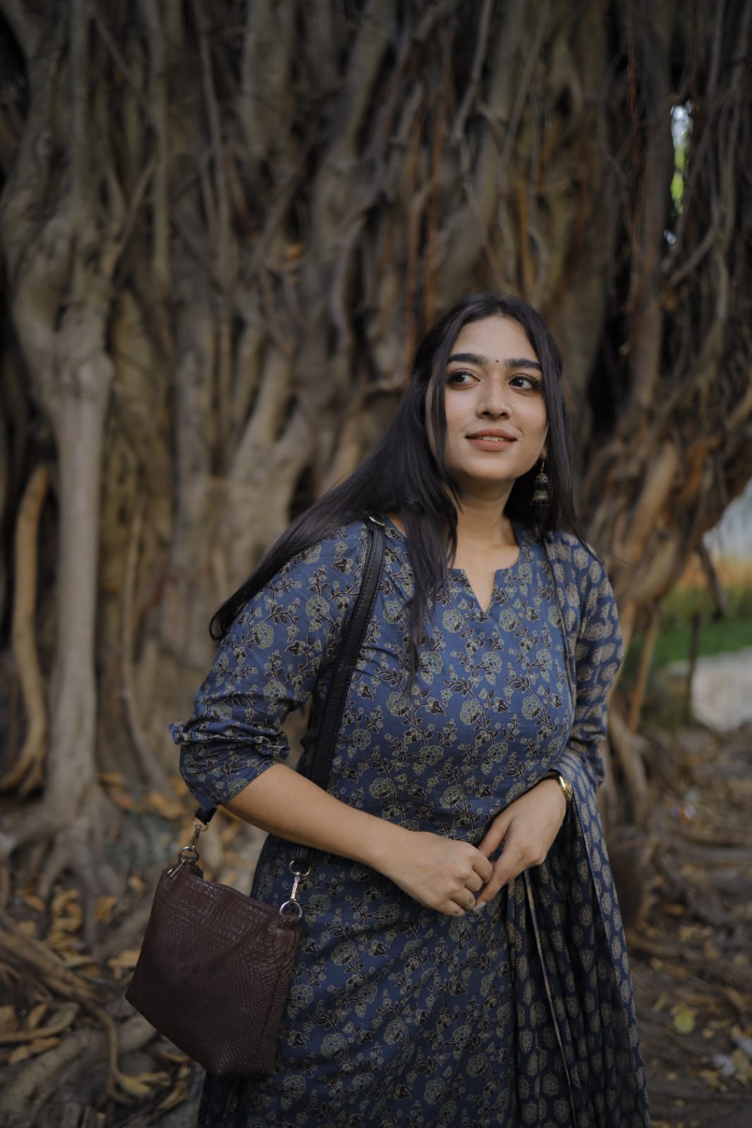 Anthraa - ajrakh hand block printed organic cotton suit set