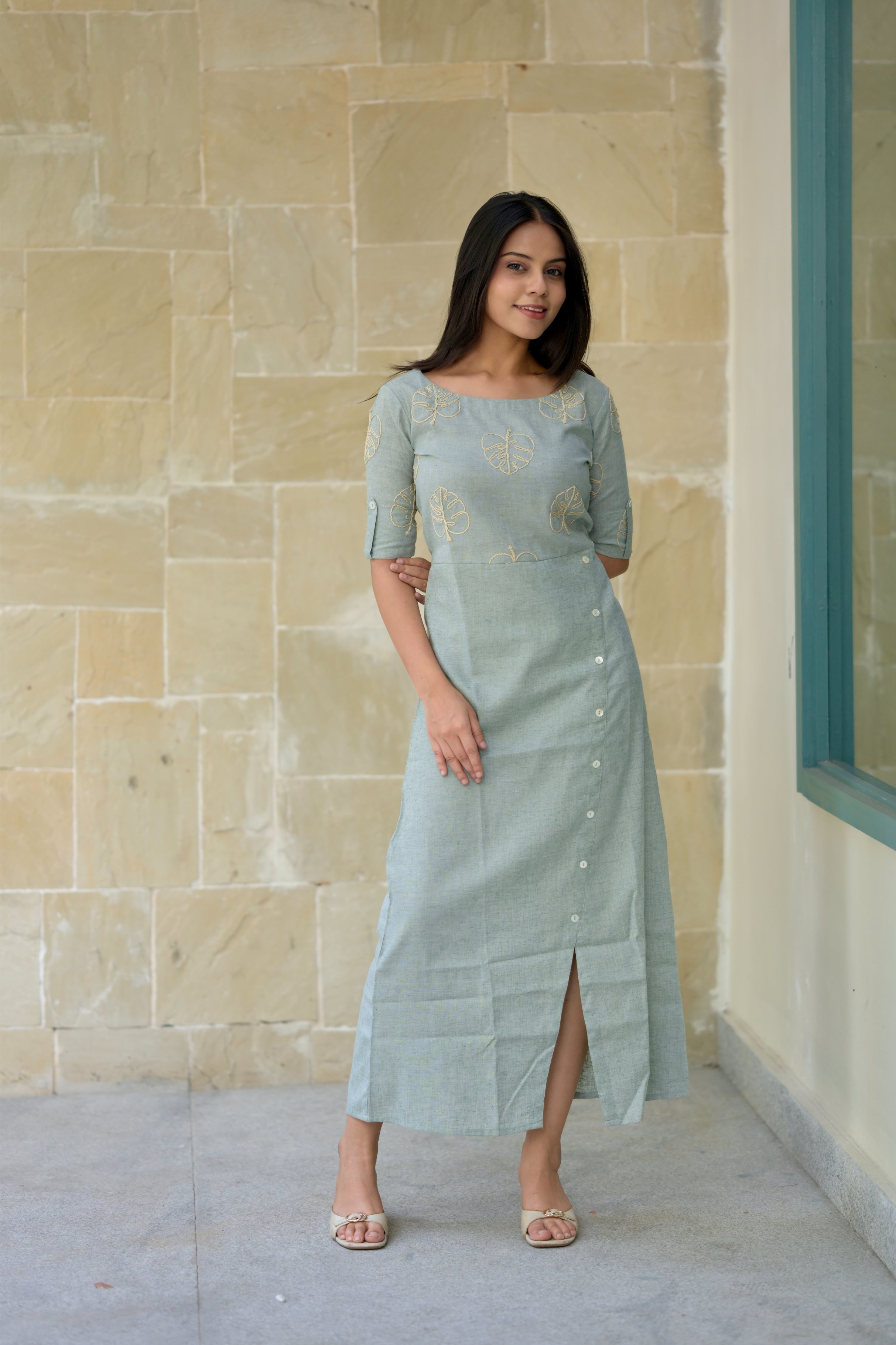Women linen dress 3