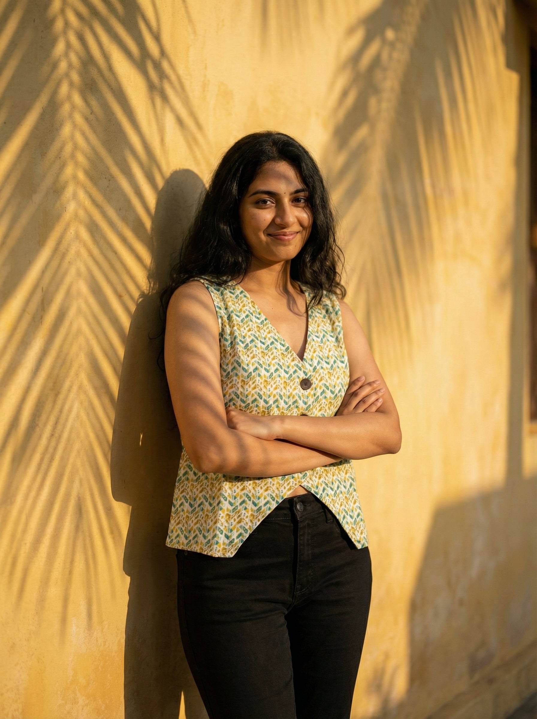 Crop top #35- handloom  organic cotton top in off white