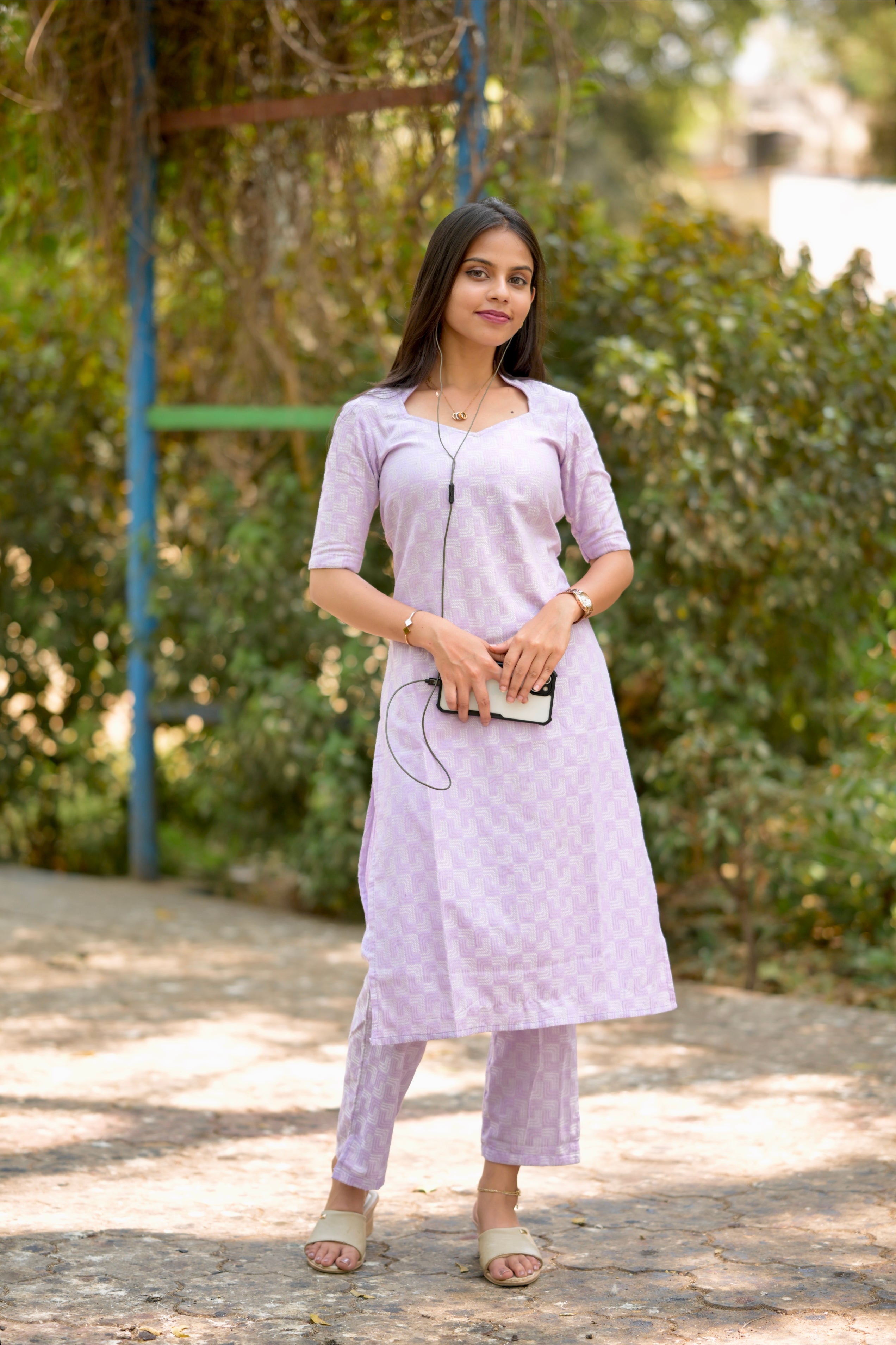 Budget Buys #22 - cotton blend kurta set in purple