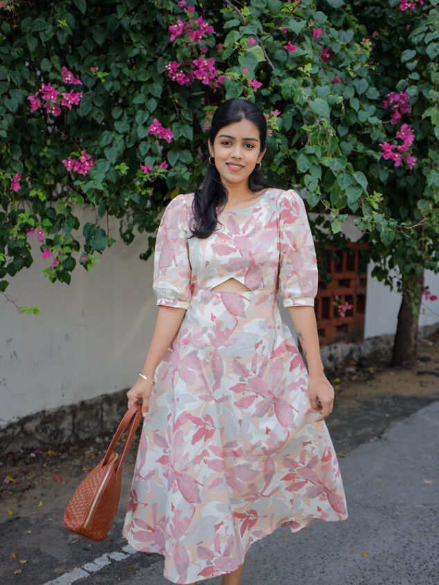 Betsy - cotton flex floral dress - Vastara by Soundarya